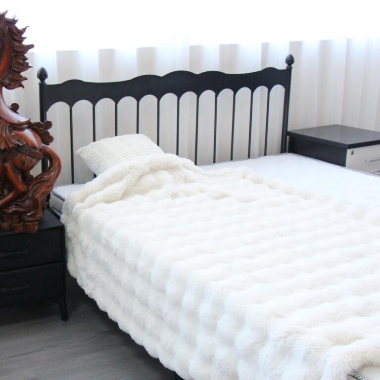 Double-Layer Blanket Double-Layer Rabbit Hair Flannel Fabric — Extra-Thick, Warm, and Plush