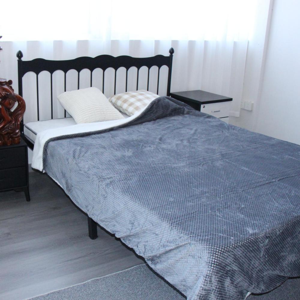 Double-Layer Blanket Stylish Double-Layer Flannel Fabric: Extra-Thick Home Textile Material with Diverse Patterns